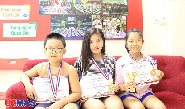 Học viên UCMAS Nam Dư đạt giải cao trong kỳ thi quốc gia