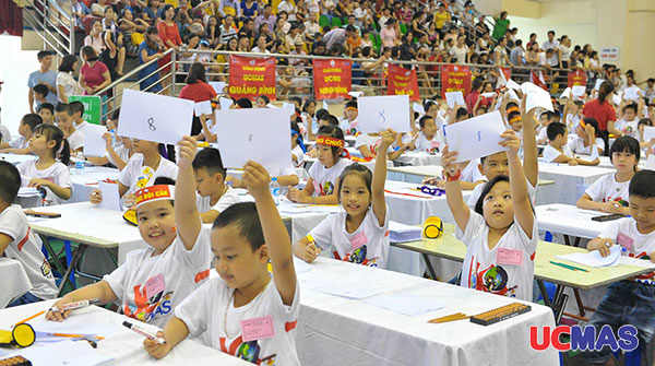 Học viên UCMAS thành phố Hồ Chí Minh tham dự kỳ thi quốc gia