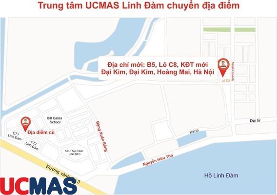 Thông báo chuyển địa điểm - Trung tâm UCMAS Linh Đàm