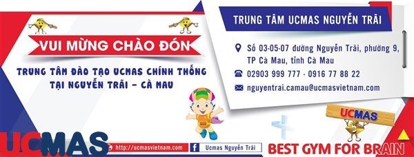 Tin vui tháng 03! Chào mừng trung tâm mới gia nhập hệ thống: UCMAS Nguyễn Trãi - Cà Mau