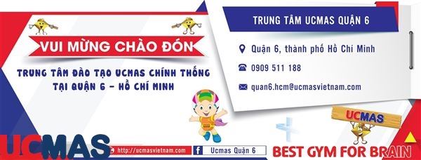Tin vui tháng 04! Chào mừng trung tâm mới gia nhập hệ thống: UCMAS Quận 6 - Hồ Chí Minh